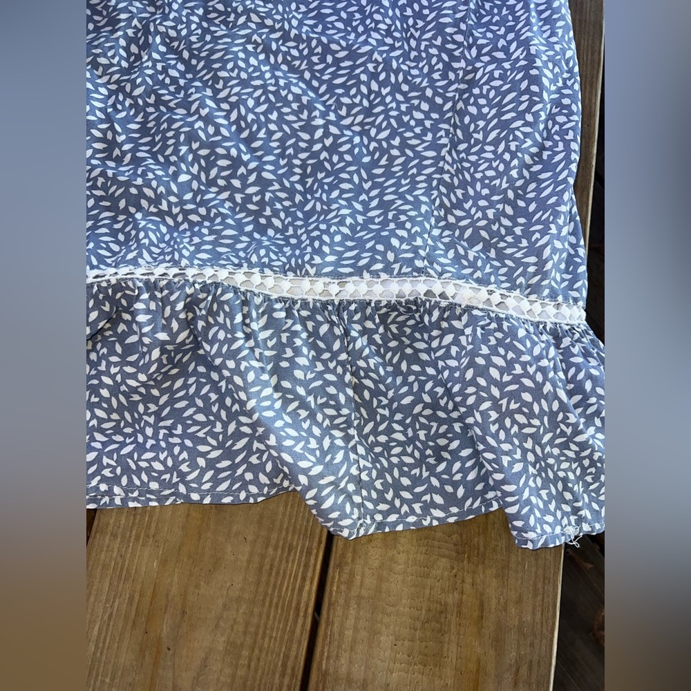 Japna blue crochet lace trimmed maxi dress small - Picture 11 of 11